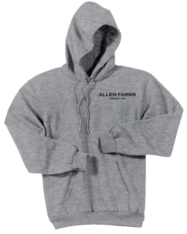 Allen Farms Hoodie Athletic Heather - Image 2