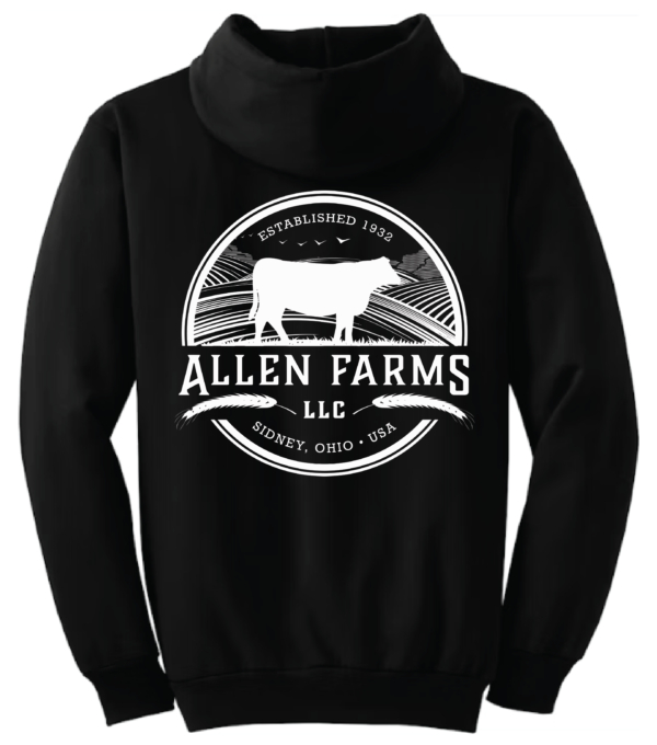 Allen Farms Hoodie Jet Black