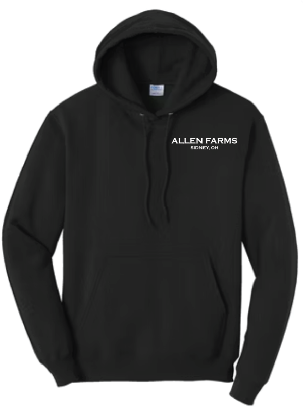 Allen Farms Hoodie Jet Black - Image 2